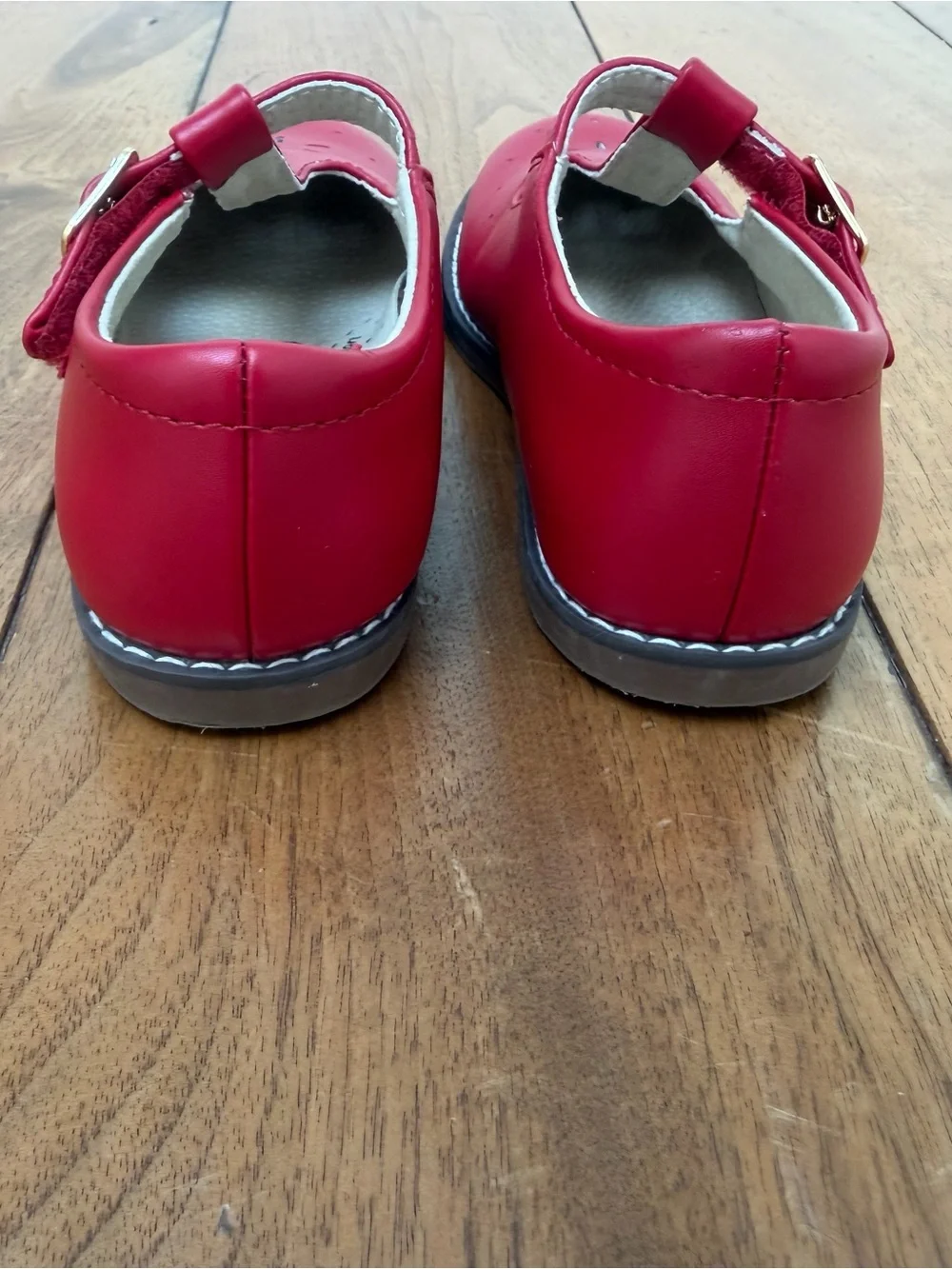 Footmates Sherry Red Leather Mary Jane Shoes Girls Size 12 Medium